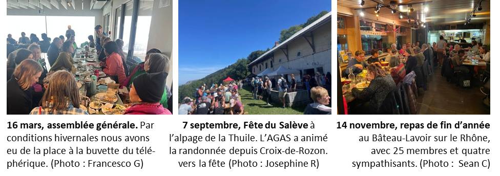 Activités de l'Association genevoise des amis du Salève